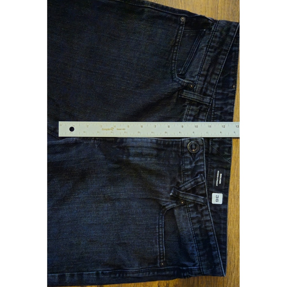 Volcom Solver Jeans Modern Fit Denim Men's Size 36 X 29 Black Straight (37x29)** - Picture 5 of 15